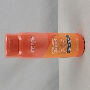 NWT Carpe sweat absorbing groin mens powder friction free w/ menthol clean cut